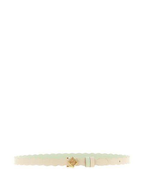 FENDI FF Diamonds reversible leather belt - Green