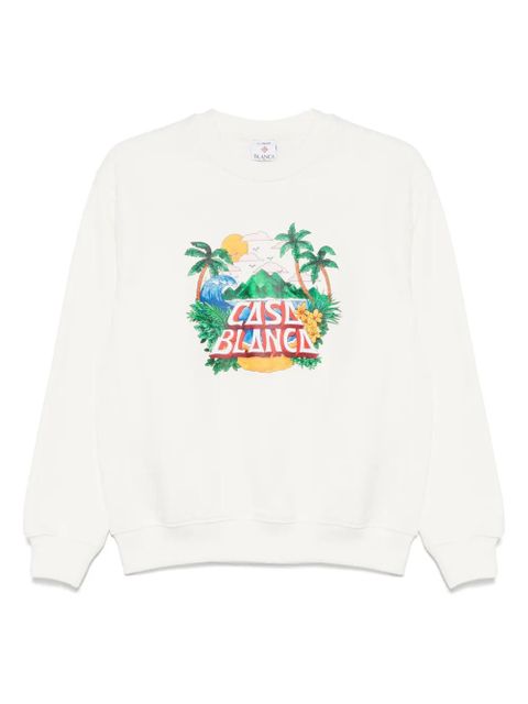 Casablanca Casa Beach Wave sweatshirt - White - zdjęcie produktu nr 1