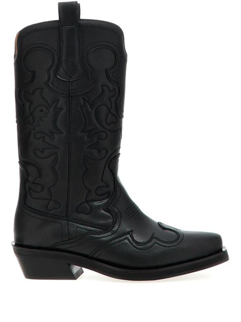 GANNI 'Western' texas boots - Black - zdjęcie produktu nr 1