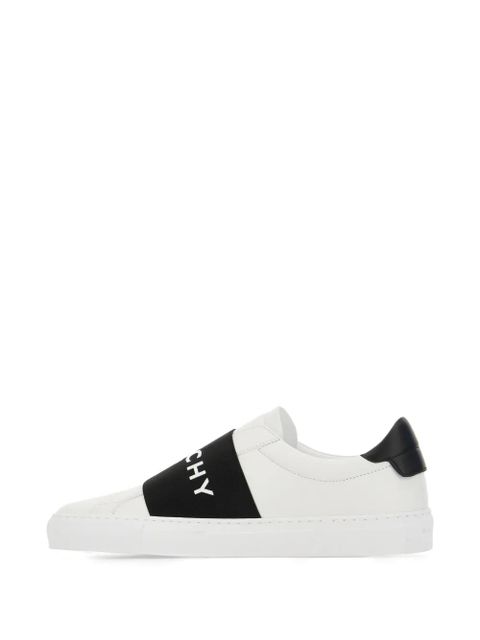 Givenchy strap-detail leather sneakers - White