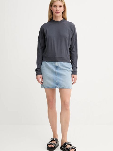 G-Star longsleeve bawełniany kolor szary D26611-D601