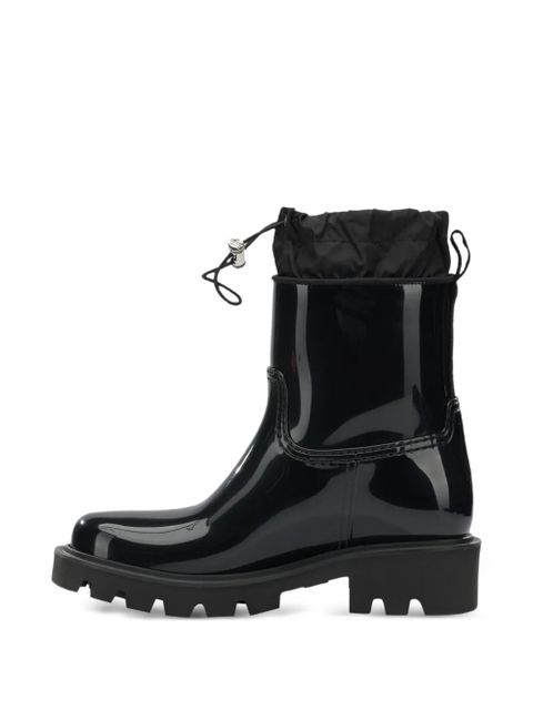 Moncler Kickstream logo lug-sole boots - Black
