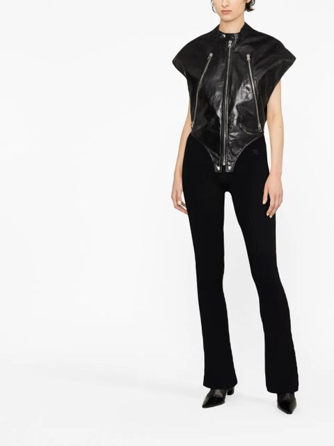 MISBHV knitted flared trousers - Black - zdjęcie produktu nr 2