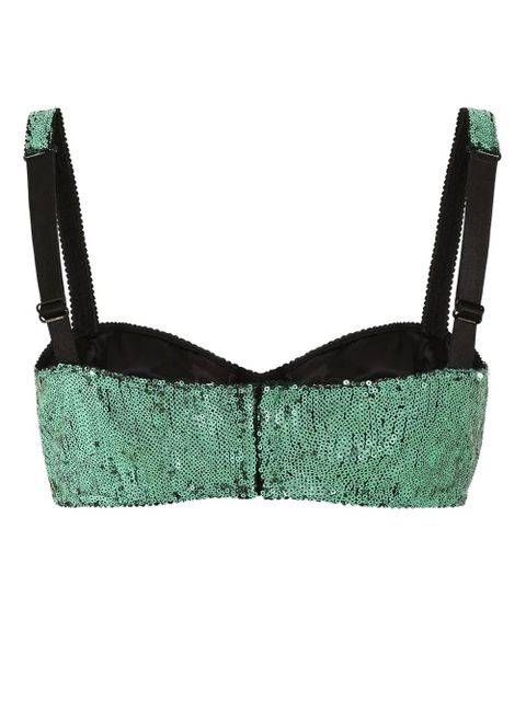 Dolce & Gabbana sequinned bra - Green - zdjęcie produktu nr 2