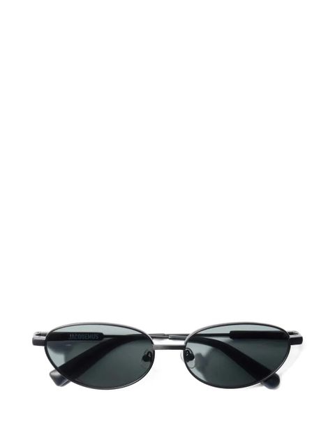 Jacquemus Alba oval-frame sunglasses - Black - zdjęcie produktu nr 1