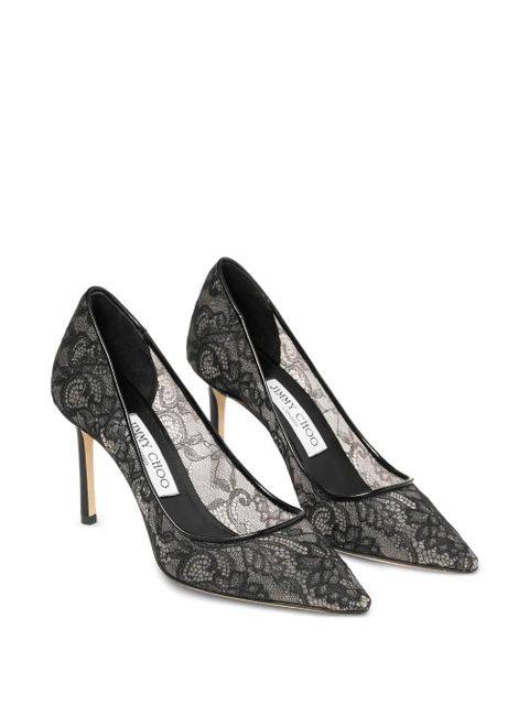 Jimmy Choo 85mm Romy pointed-toe pumps - Black