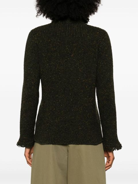 Burberry fringed-edge sweater - Green