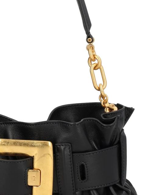 Balmain buckle-chain mini shoulder bag - Black - zdjęcie produktu nr 2