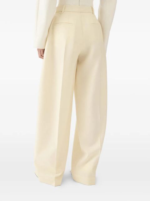 Jacquemus pleated palazzo pants - Neutrals
