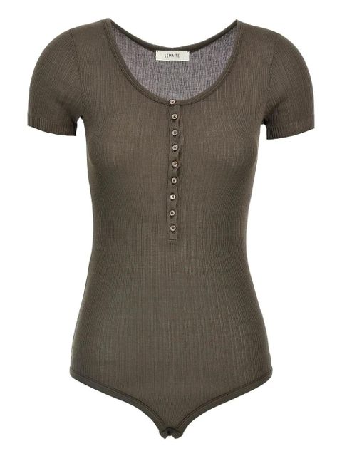 LEMAIRE ribbed-knit body - Brown - zdjęcie produktu nr 1