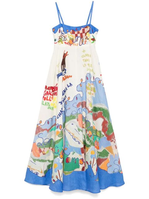 ALEMAIS Nadia maxi dress - Blue - zdjęcie produktu nr 1