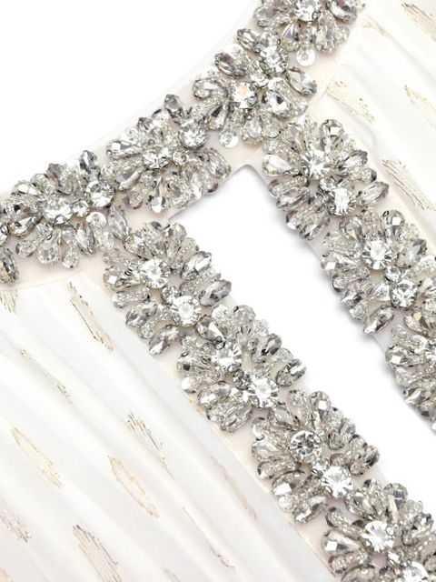 Self-Portrait ruffled maxi dress - White