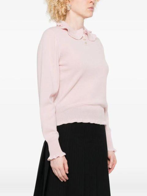 Valentino Garavani ruffled collar sweater - Pink - zdjęcie produktu nr 2