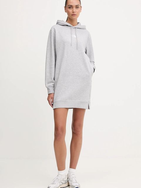 The North Face sukienka Essential Relaxed kolor szary mini oversize NF0A8EEEDYX1 - zdjęcie produktu nr 2