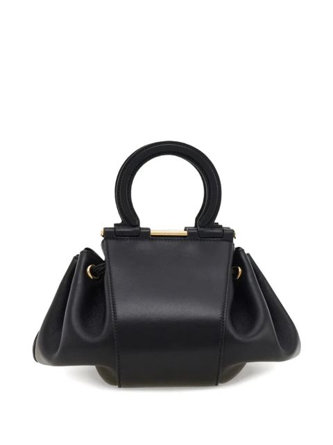 Ferragamo Gancini-handle cross body bag - Black