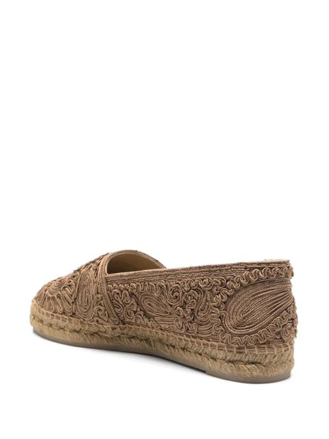 ETRO embroidered espadrilles - Neutrals