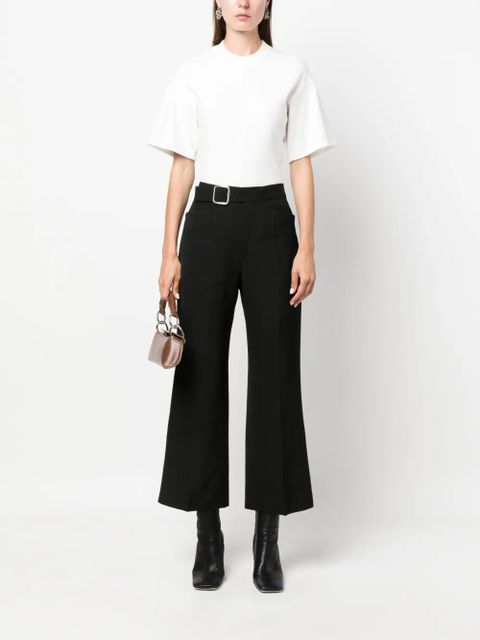 Jil Sander belted cropped trousers - Black - zdjęcie produktu nr 2