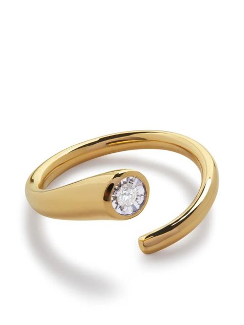 Monica Vinader Solitaire wrap ring - Gold - zdjęcie produktu nr 1