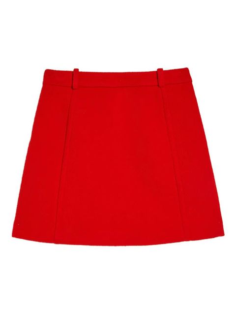Jil Sander wool mini skirt - Red - zdjęcie produktu nr 1