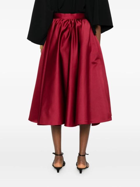 Max Mara pleated midi skirt - Red