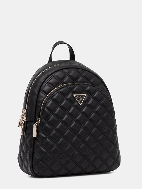 Guess plecak GIULLY damski kolor czarny mały gładki HWQG96 73320 - zdjęcie produktu nr 2