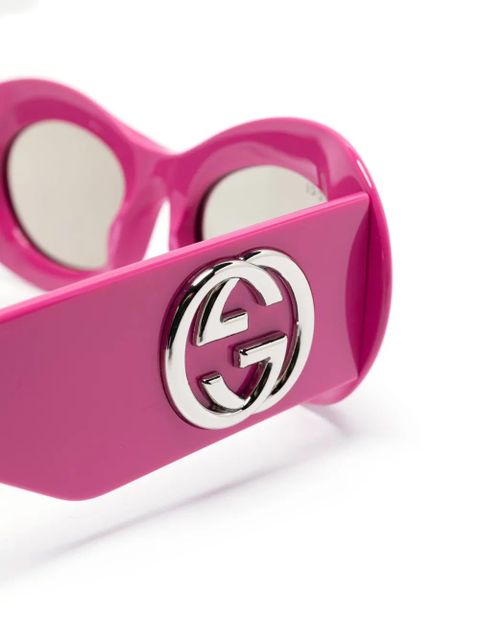 Gucci Eyewear Interlocking G sunglasses - Pink - zdjęcie produktu nr 2