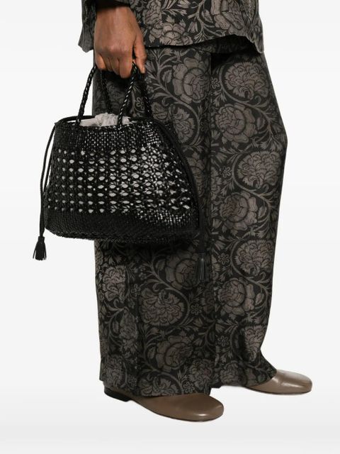 DRAGON DIFFUSION Santa Cano woven braided tote bag - Black - zdjęcie produktu nr 2