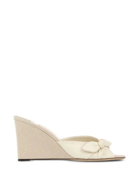 Jimmy Choo Livi bow wedges - Neutrals - zdjęcie produktu nr 1