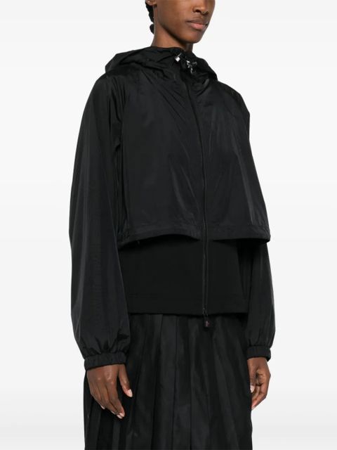 Moncler Grenoble layered hooded jacket - Black
