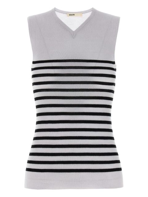 KHAITE striped sleeveless top - White - zdjęcie produktu nr 1