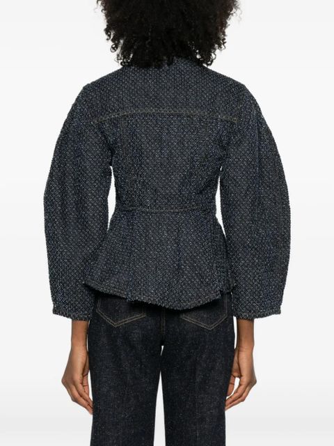 GANNI peplum jacket - Blue