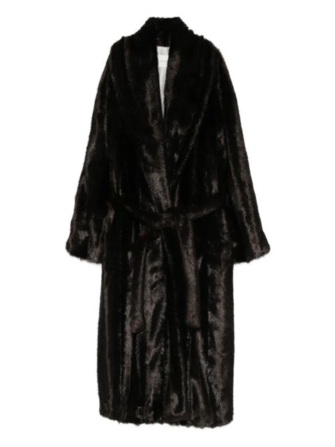 Magda Butrym shawl-lapels belted coat - Brown - zdjęcie produktu nr 1