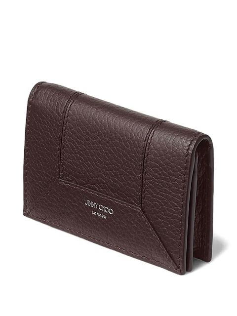 Jimmy Choo DM Nello leather card holder - Brown
