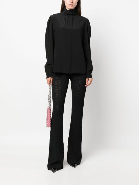 Givenchy 4G jacquard flared trousers - Black - zdjęcie produktu nr 2
