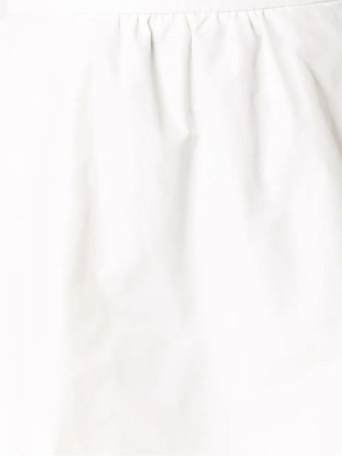 Moncler layered A-line skirt - White