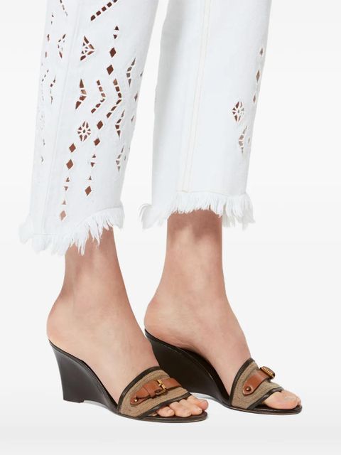 ISABEL MARANT Abryel open-toe sandals - Green