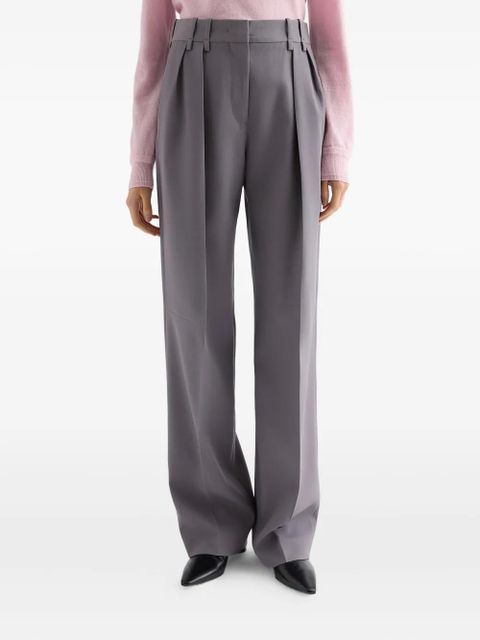Jil Sander pleated belt-loops trousers - Grey