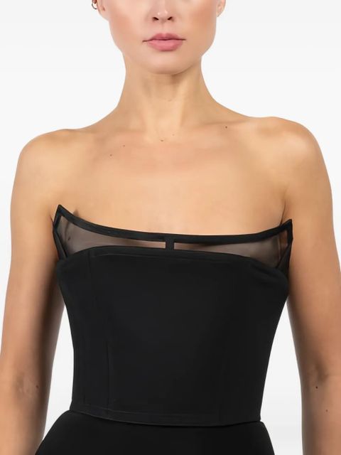 Blumarine mesh crepe top - Black - zdjęcie produktu nr 2