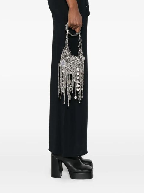 Rabanne Hanging Charms Discs Shoulder Bag - Silver