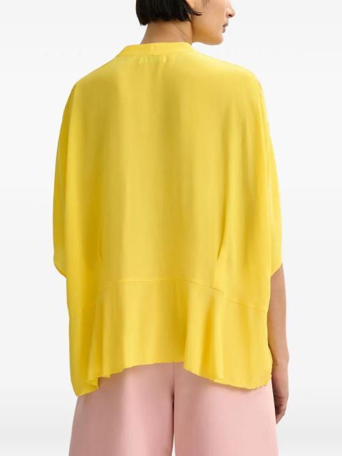 Essentiel Antwerp ruffled-detail shirt - Yellow