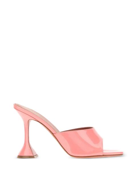 Amina Muaddi Lupita patent leather mules - Pink - zdjęcie produktu nr 1