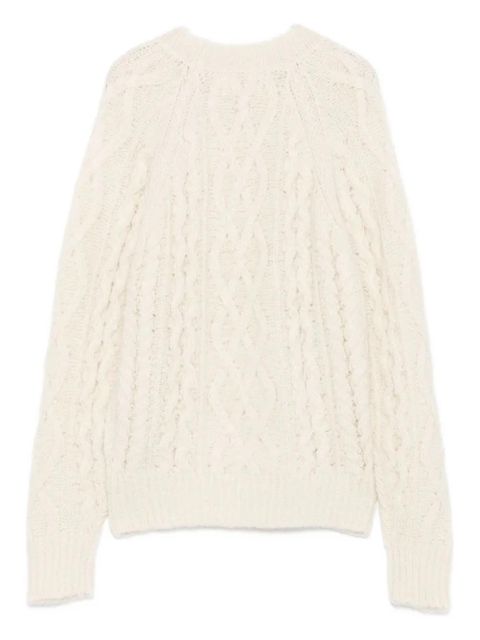 MARANT ÉTOILE cable-knit sweater - White - zdjęcie produktu nr 2