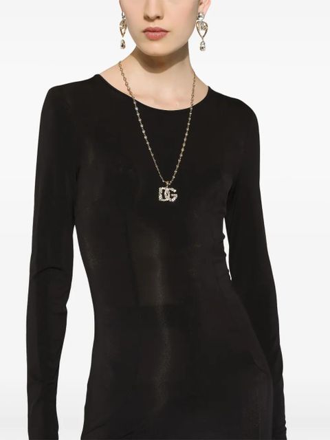 Dolce & Gabbana logo-pendant necklace - Gold