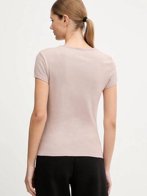 Guess t-shirt KIARA damski kolor beżowy V4BI16 KCIV1 - zdjęcie produktu nr 2