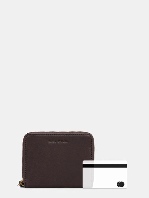 Marc O'Polo portfel skórzany damski kolor brązowy 5000007855