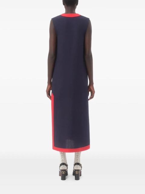 Valentino Garavani midi linen dress - Blue