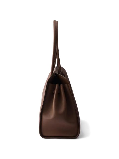 Prada large leather tote bag - Brown