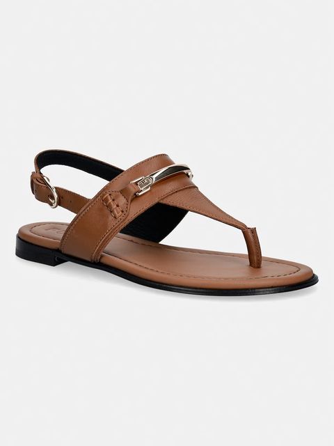 Furla sandały na płaskim obcasie damskie skórzane Heritage Thong - zdjęcie produktu nr 1