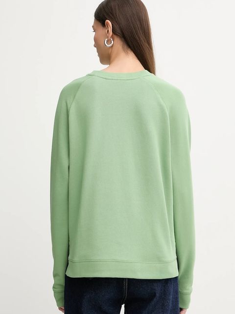 Marc O'Polo bluza bawełniana damska kolor zielony gładka 5000009291 - zdjęcie produktu nr 2