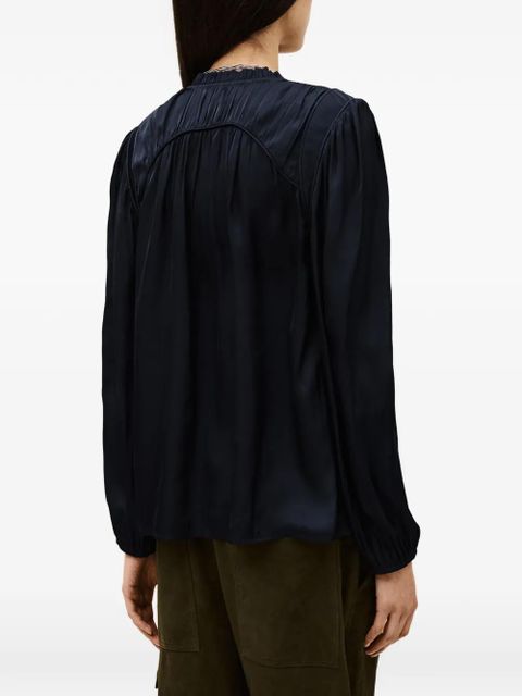 Ba&Sh Cesira gathered blouse - Blue